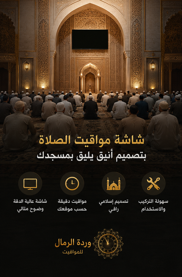 جهاز مواقيت الصلاة وردة الرمال
